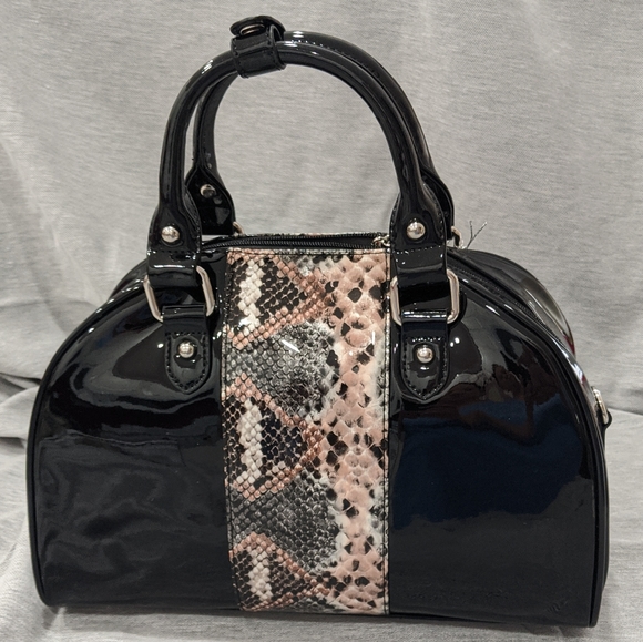 NWT Beijo "Falling For You" handbag Merlot Snake - Picture 3 of 10